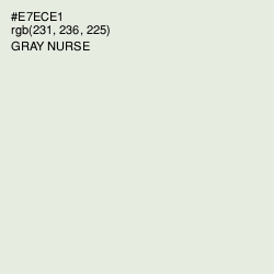 #E7ECE1 - Gray Nurse Color Image
